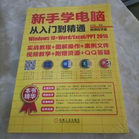 新手学电脑从入门到精通：Windows10+Word/Excel/PPT 2016（视频自学版）