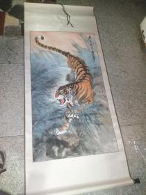 中国江苏籍著名画家张文辉作品 虎