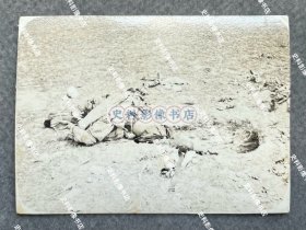 抗战时期 中国华东地区被日军击落英勇就义的抗日航空英烈 原版老照片一枚
