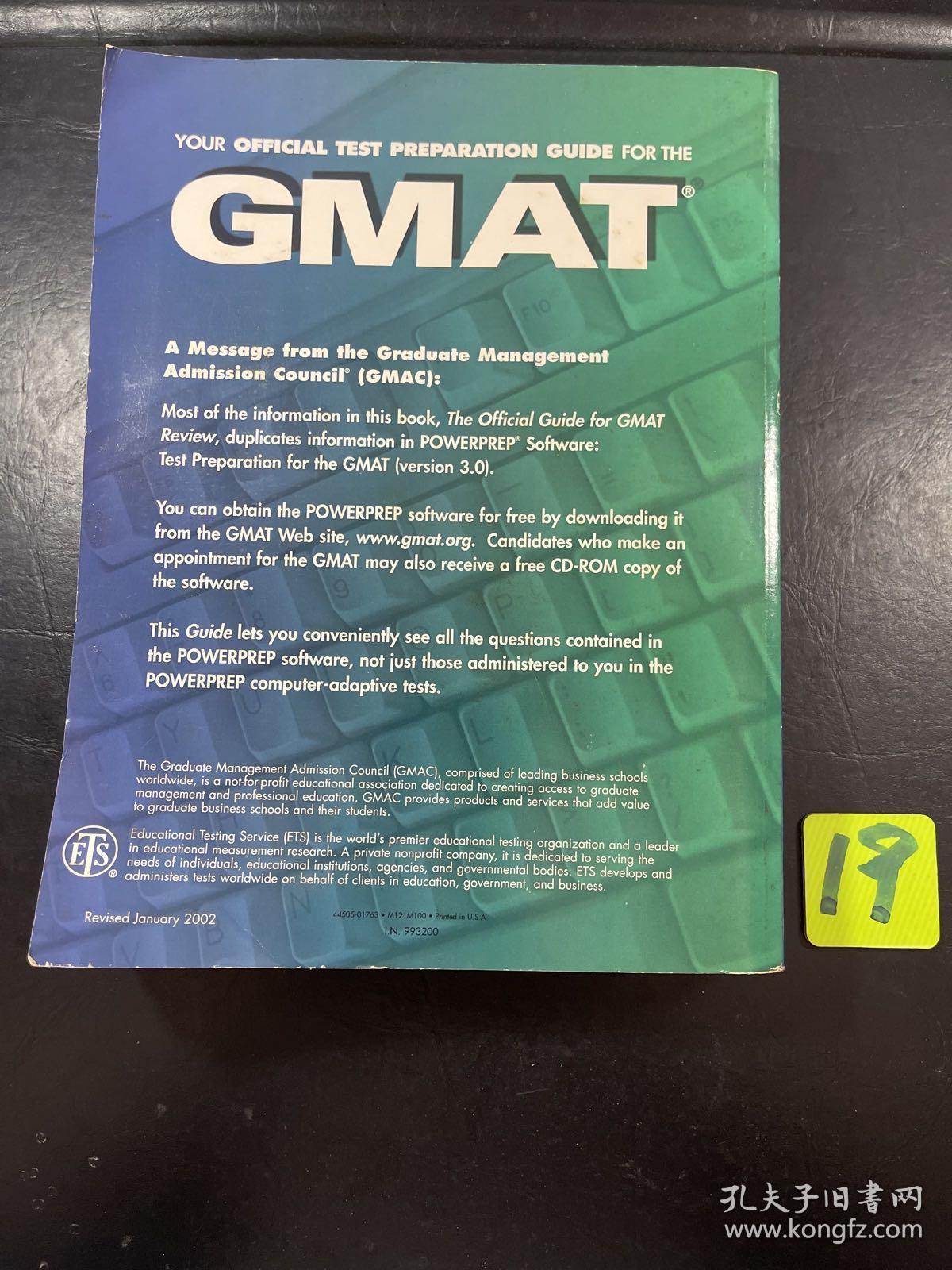 THE OFFICIAL GUIDE FOR GMAT 英文原版