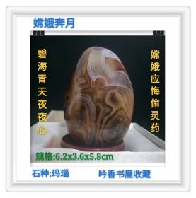 马达加斯加玛瑙奇石《嫦娥奔月》
