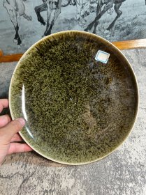 外国进口窑变釉碟子一块y