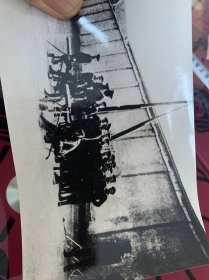 新华社六七十年代发稿照片-1911年武昌起义后德军在汉口市的机枪阵地，14*9厘米