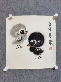 赵宇敏卡纸水墨画14