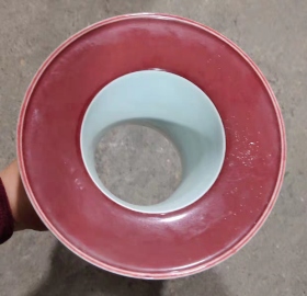 明霁红釉尊