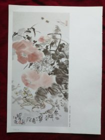 名家画花鸟9页，散页合售（方土，周春芽，冯法祀，刘继红，魏吉安，安刚，唐云，颜伯龙，王少桓）