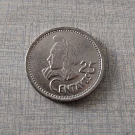 危地马拉 1981年 拉丁头饰 25分【背面－南美协议】