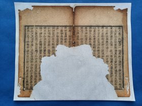 古籍散页【红楼梦】一页 ，编号 13，破损缺纸比较严重，已经手工托纸。这是一张古籍散页，不是一本书，作品尺寸：24*20厘米。