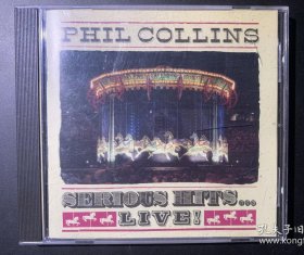 光盘唱片 CD 《 Phil Collins 菲尔·科林斯 SERIOUS HITS... LIVE 严重打击演唱会 柏林现场版》德版专辑 WEA International Inc.出品 碟面95品 封套94品 无词 发行编号： 9031-72550-2 发行时间：1990年