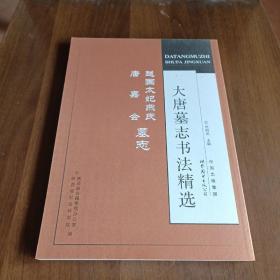 大唐墓志书法精选：赵国太妃燕氏、唐嘉会墓志