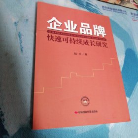 企业品牌的快速可持续成长研究