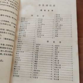 辞海  语言文字分册