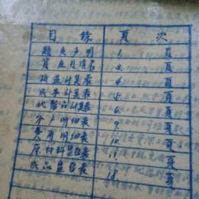 历史资料 1950年1951年振华天津染织厂两年的会计结算 暨 工作总结(每月一册 两年一共两大套)