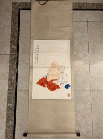 赵士英人物，原装原裱立轴，尺寸66X43cm，保真便宜出