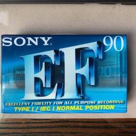 原封空白磁带  SONY  EF90  (实物拍图)  内情不详