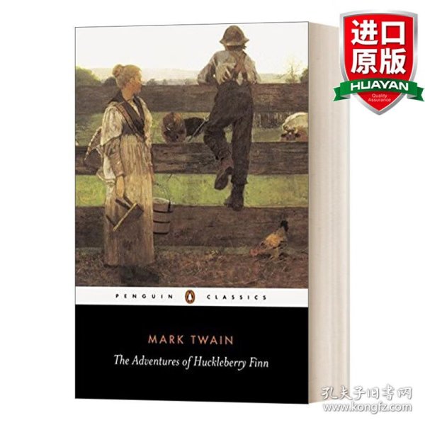 英文原版 The Adventures of Huckleberry Finn 哈克贝利·芬历险记 马克·吐温 黑经典 英文版 进口英语原版书籍