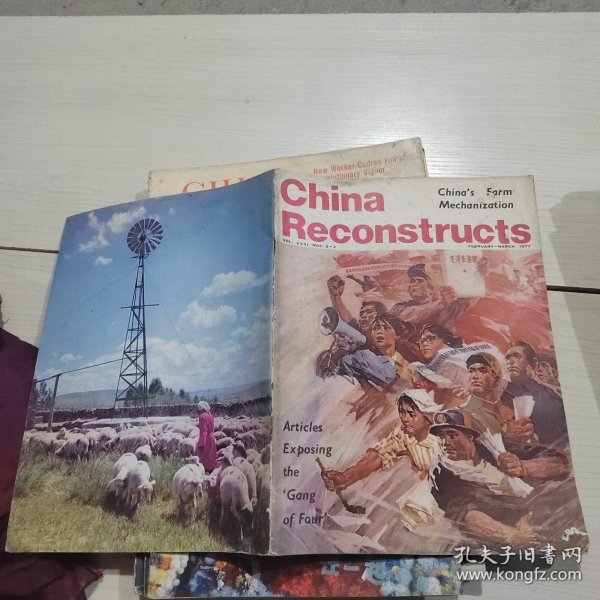 CHINA人民画报1976.1977年 10本合售 如图 品如图 24-1号柜