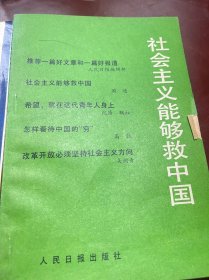 社会主义能够救中国 90年代老书人民日报出版社