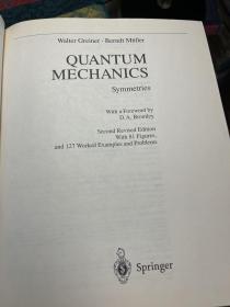 现货 Quantum Mechanics: Symmetries   英文原版  量子力学对称性  (第2版) (德) Walter Greiner (W. 格雷钠)