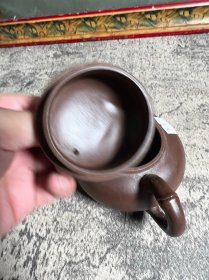 注浆竹段紫砂壶一把