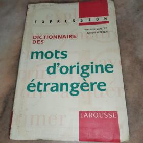 mots d'origine etrangere 法文原版法文书籍法语书