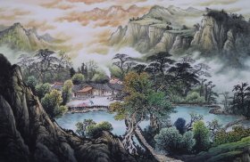 中国艺术家协会吴建国老师小八尺山水2