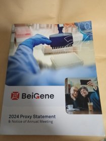 BeiGene 2024 Proxy Statement And Notice of Annual Meeting