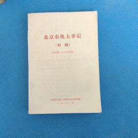北京农机大事记（初稿)1966-1977