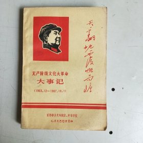 《翻天覆地慨而慷-无产阶级文化大事记》，平装，32开，295页。