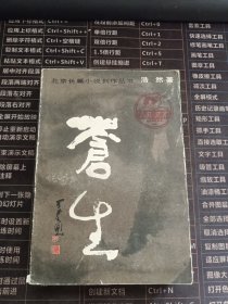 北京长篇小说创作丛书 苍生