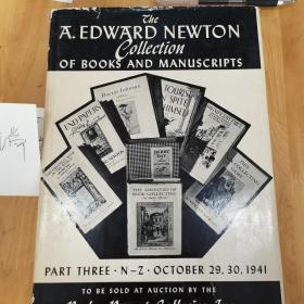 A EDWARD NEWTON Collection of books AND MANUSCRIPTS