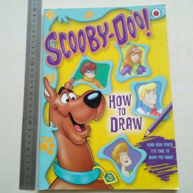 英文原版绘本Scooby-Doo how to draw如何去画史酷比 绝版图书，请慎拍。