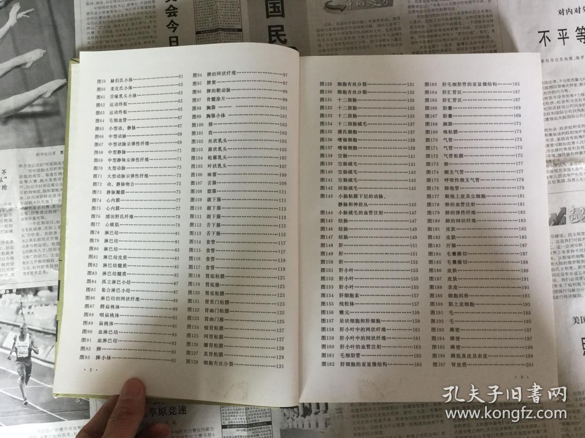 兽医类书籍：彩色家畜组织学图谱，16开，