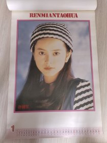 1995年港台女星挂历，13张全。对开，品如图，包老包真。周慧敏叶蕴仪伊能静关之琳王祖贤袁咏仪郑秀文温碧霞王菲江希文袁洁莹汤宝如方文琳