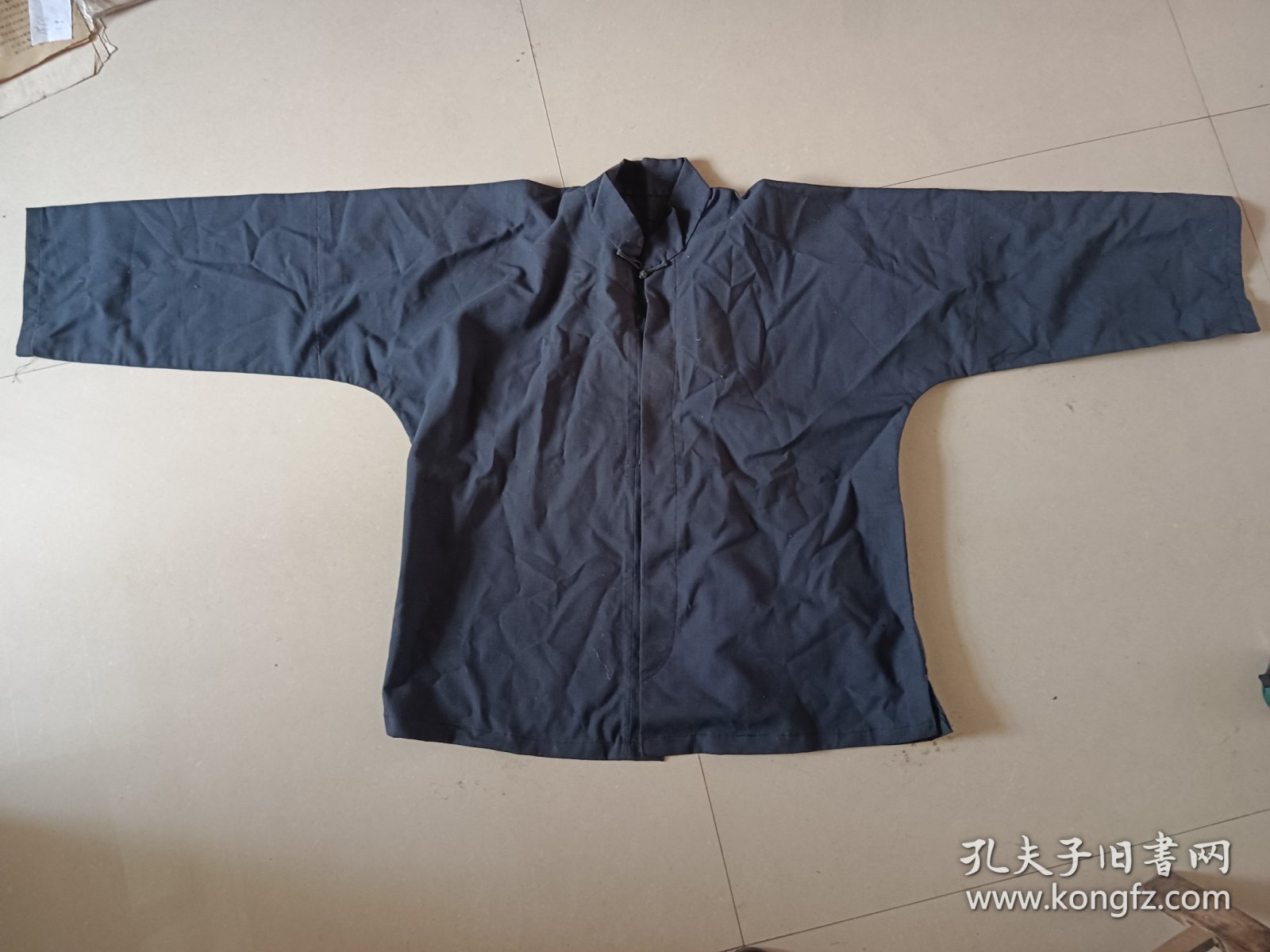 手工缝制老粗布对扣褂子