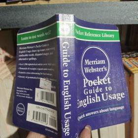 Merriam-webster's Pocket Guide To English Usage