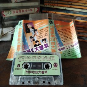 磁带 荧屏歌曲大荟萃，范琳琳谢晓东朱华井冈山杨迎