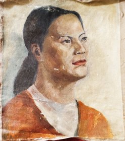 早期油画《少妇》