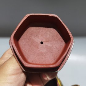 旧藏紫砂壶描金六方彩绘壶中国宜兴精工班