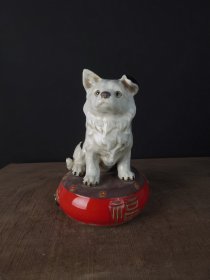 旧藏，石湾窑，旺财一只，财旺福旺，长23，宽23，高32cm，