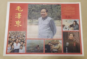 毛泽东 完整一张：时间应为1988年前后，中央新闻纪录电影制片厂，中国电影公司发行，2开本，98品）33
