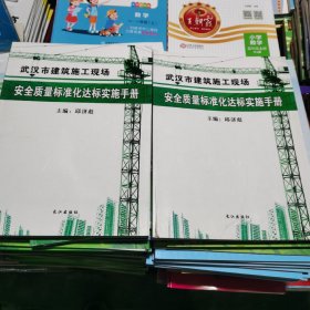 武汉市建筑施工现场安全质量标准化达标实施手册（包邮）同样2本合售