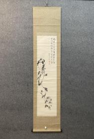 古笔赏石花卉图【池田桂仙】 
1863 - 1931（文久三~昭和六）69岁。池田云 樵之子，名政昌，字公美，号梦仙,通称胜次郎。京都生 人。初从父学画，后毕业於京都府画学校。日本自由画 坛同人，日本南画院同人。京都画坛的重镇，作品多次 参加文部省美术展，《四时清娱》、《山高水清》、《雪后寒 林图》等