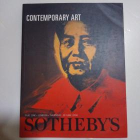 拍卖图录：苏富比 伦敦 2000.6 当代艺术 SOTHEBY'S SALE L00110 CONTEMPORARY ART