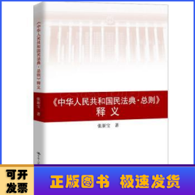 张新宝《中华人民共和国民法典总则》释义