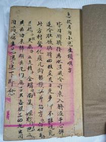 清代中医手抄书孤本（都是药方）品相:品相以图为准，有虫蛀及修复，品严者勿拍，共11筒子页22面。 尺寸:19*14cm