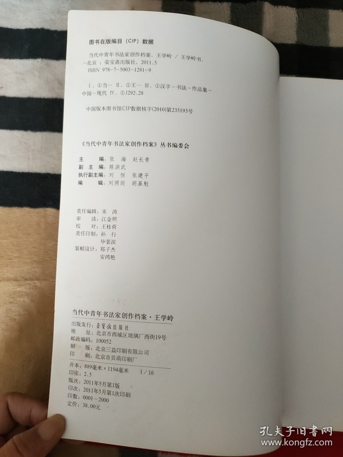 2010当代中青年书法家创作档案：王学岭