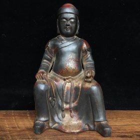 纯铜佛像，高20厘米，宽13厘米，重990克