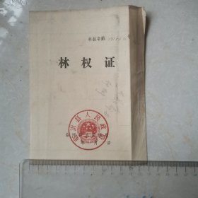 林权证（临沂县）