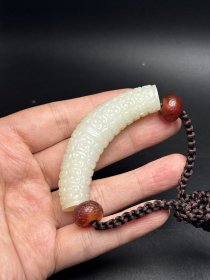 精美和田玉锁骨链
